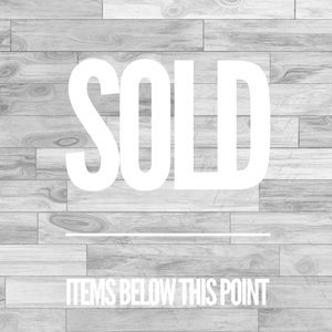 Items below this point have been sold •